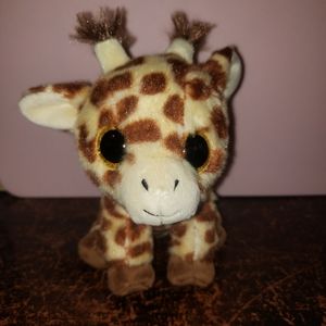 TY Beanie Baby - PEACHES the Giraffe -Glitter Eyes